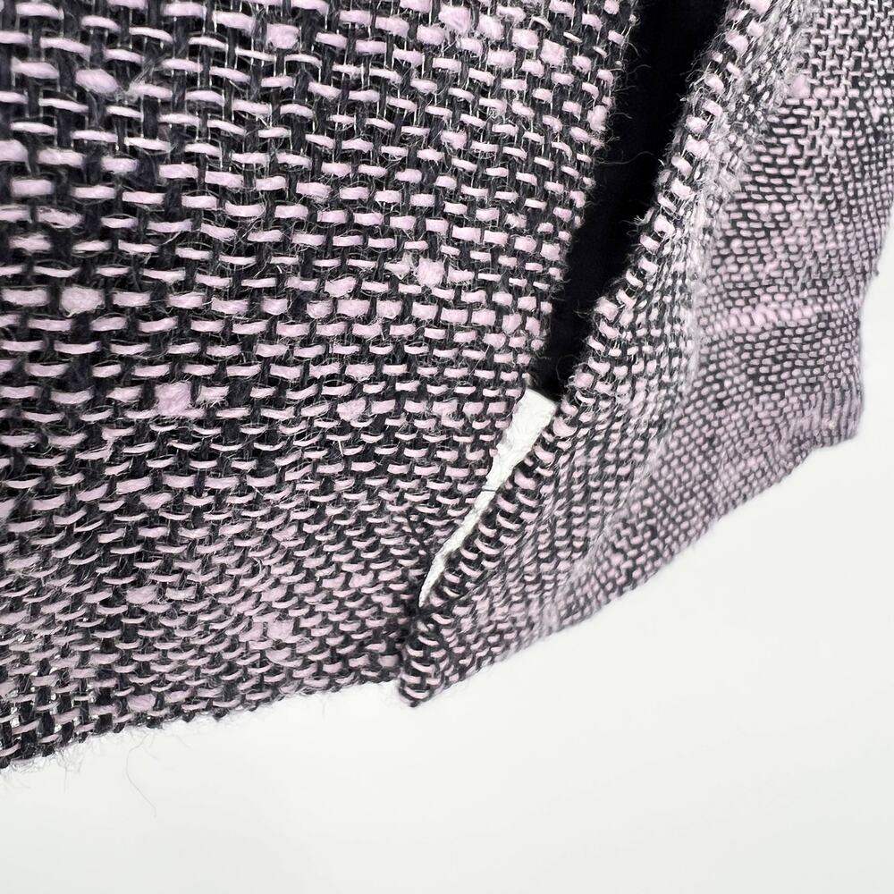 Linda Allard Ellen Tracy Linen Blend Skirt Womens 22 Lavender Purple Tweed NEW - Picture 3 of 11